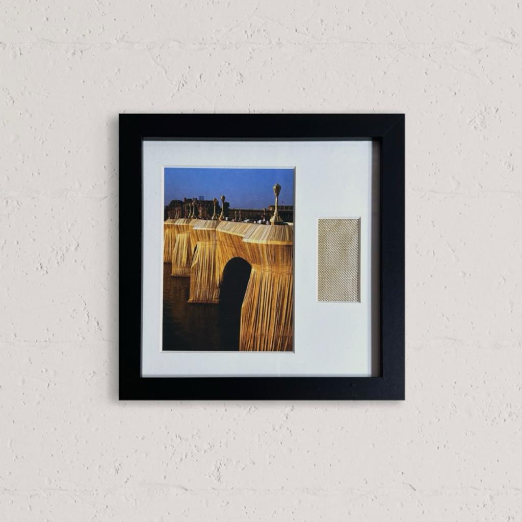 Christo - „The Pont Neuf“ Offsetdruck mit Stofffetzen