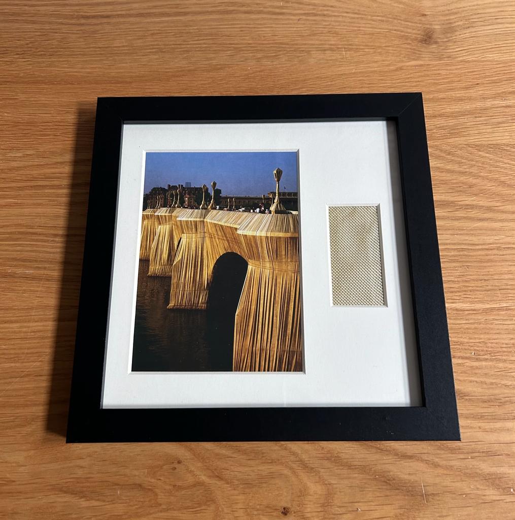 Christo - „The Pont Neuf“ Offsetdruck mit Stofffetzen